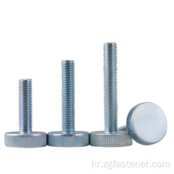 DIN653 Blue White Zinc 등급 8.8 knurled 얇은 엄지 손가락 나사